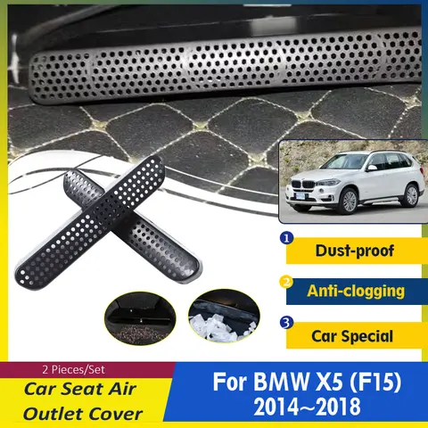 자동차 공기 배출구 커버, BMW X5 F15 2014 2015 2016 2017 2018 ABS 언더 컨디셔너 벤트 몰딩, 자동차 액세서리 보호 Best5