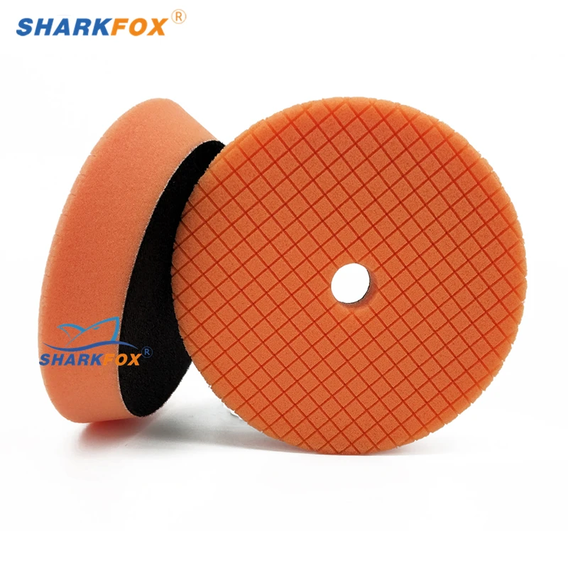 

Sharkfox 3 inch(80mm) polishing pad grid pattern foam sponge wax pad kit tool for car polishing buffer car care polishing pad