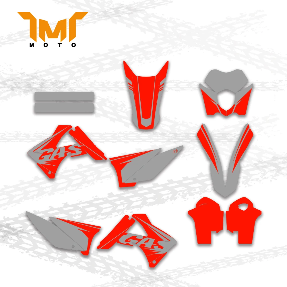 TMT for Custom Team Graphics Backgrounds Decals Stickers Kit For GASGAS EC2010 2011 Decals Stickers