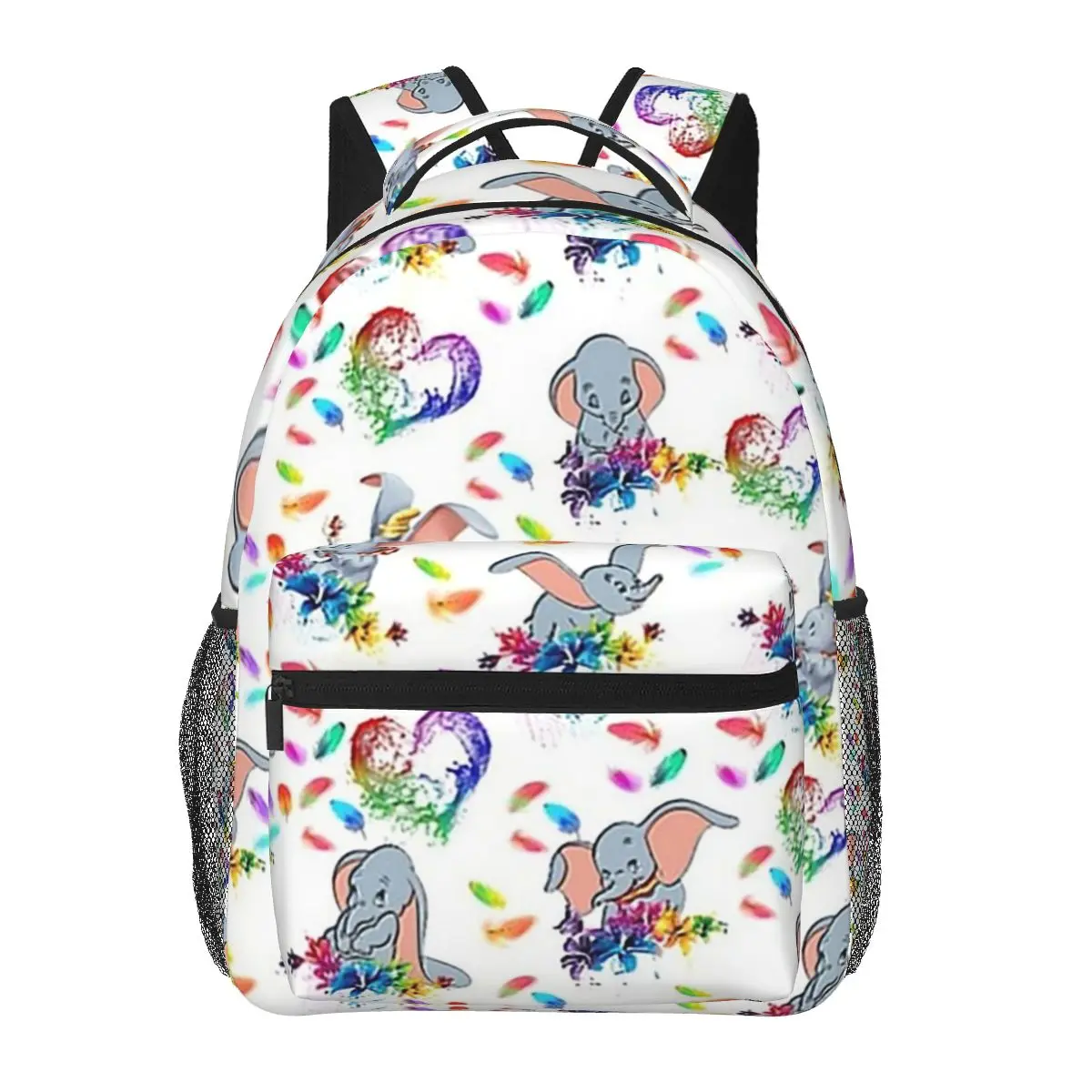 Zaini Dumbo goffrati con stampa piuma ragazzi ragazze Bookbag borse da scuola per bambini Cartoon Kids zaino borsa a tracolla grande capacità