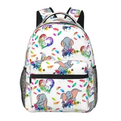 Zaini Dumbo goffrati con stampa piuma ragazzi ragazze Bookbag borse da scuola per bambini Cartoon Kids zaino borsa a tracolla grande capacità