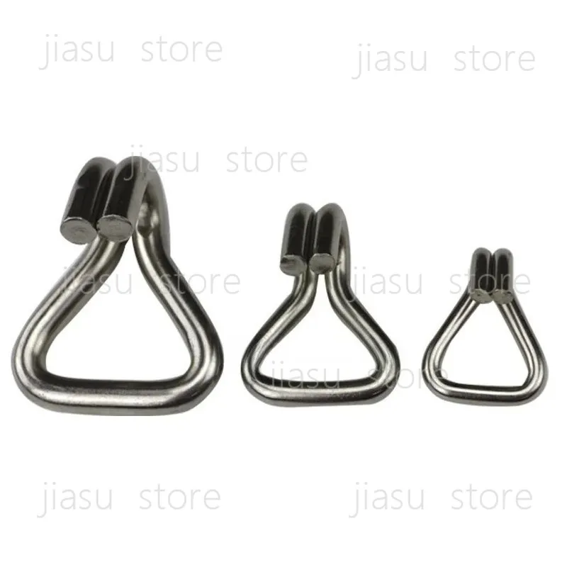 for 304 Stainless Steel Double J Hook Double Row Hook For Ratchet Tie Down Cargo Lashing Transport Hook 1-5 Ton 25-50mm