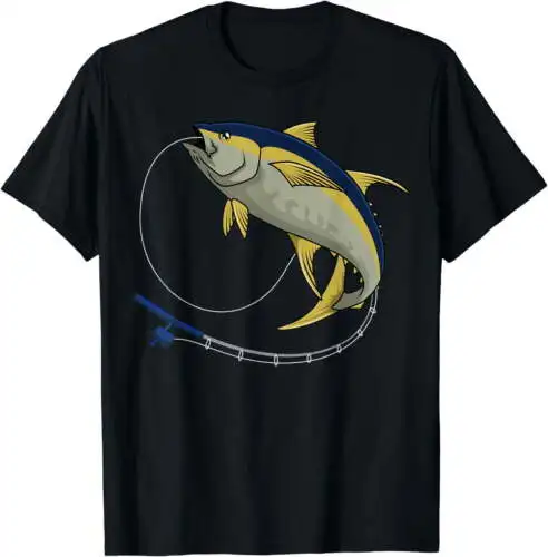 Fishing Tuna Rod Fisherman Angler Fisher Saltwater Fish T-Shirt