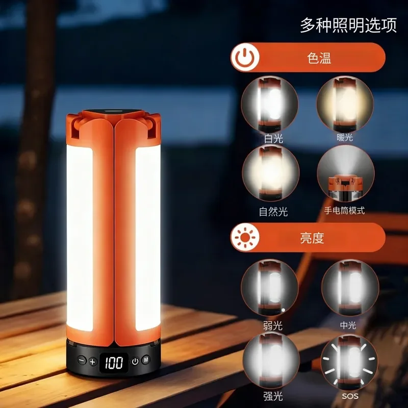 Elevate your outdoor adventures with our latest cross-border portable camping light, designed specifically for modern