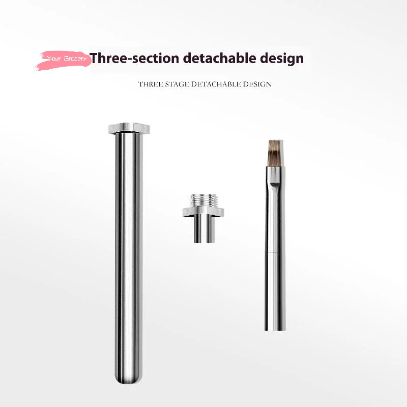 1 個シルバーネイルアートペイントペンブラシ - 高品質の取り外し可能な光線療法ジェルユニバーサルネイルラインマニキュアツール