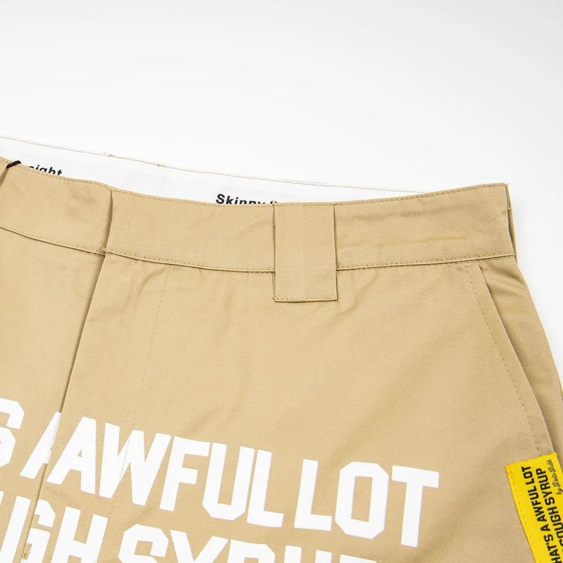 26SS Summer High Quality That's A Awful Lot of Cough Syrup Shorts Men's Streetwear Trendy Hip Hop Loose Straight Pants