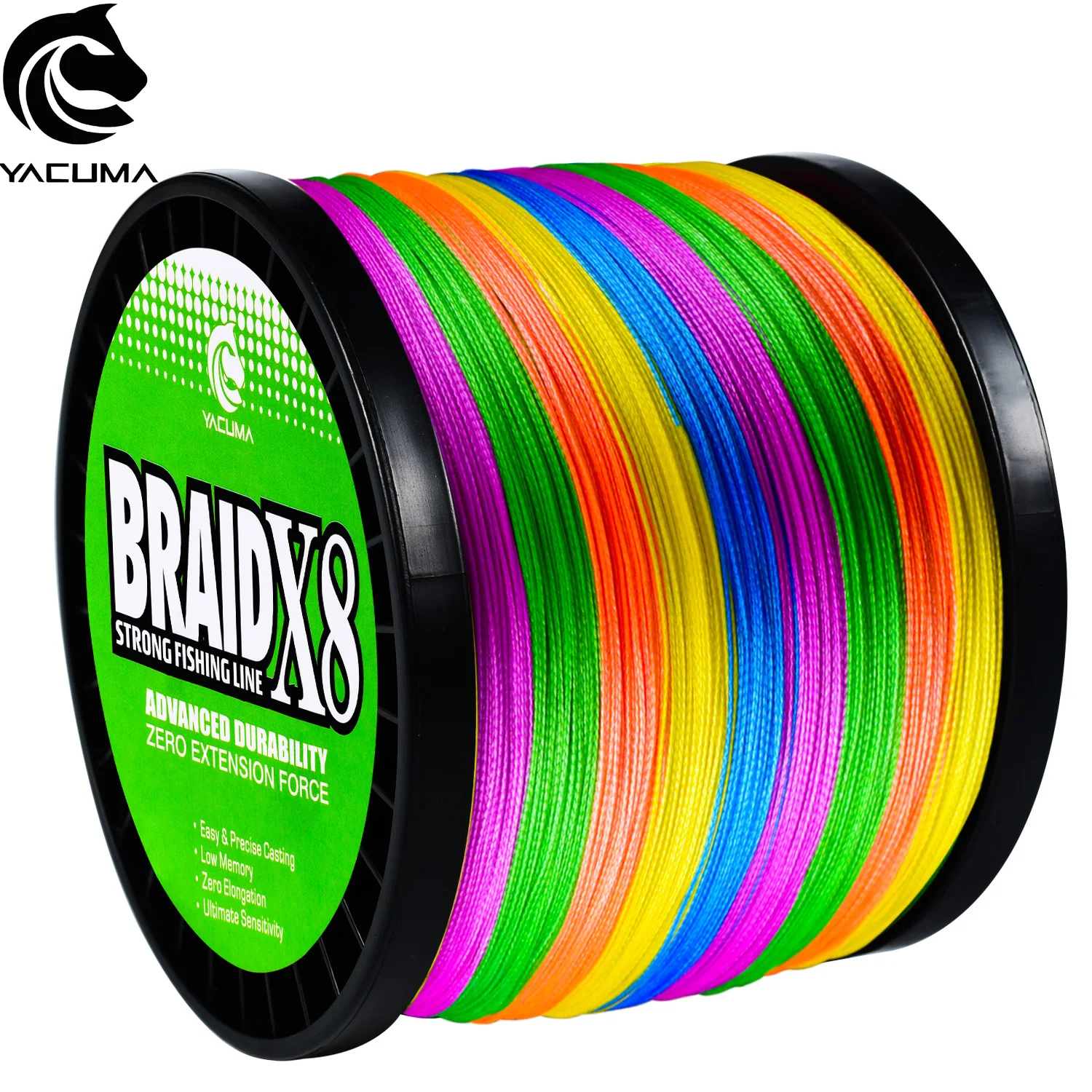 YACUMA 1000M-1093YDS Starke X8 Geflochtene PE-Angelschnur Langlebig und Bissfest Multifilament für Süßwasser und Salzwasser Pesca
