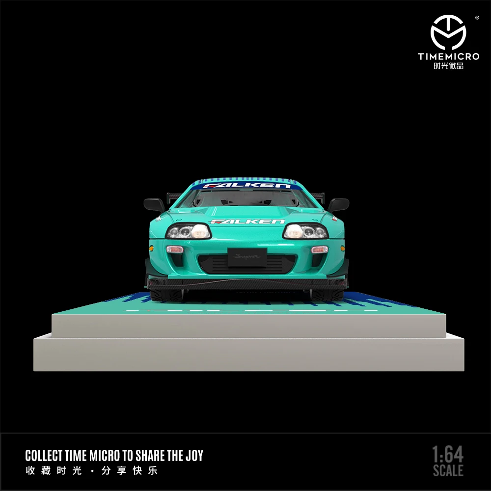 TimeMicro 1:64 Supra A80Z FALKEN modello in lega verniciata