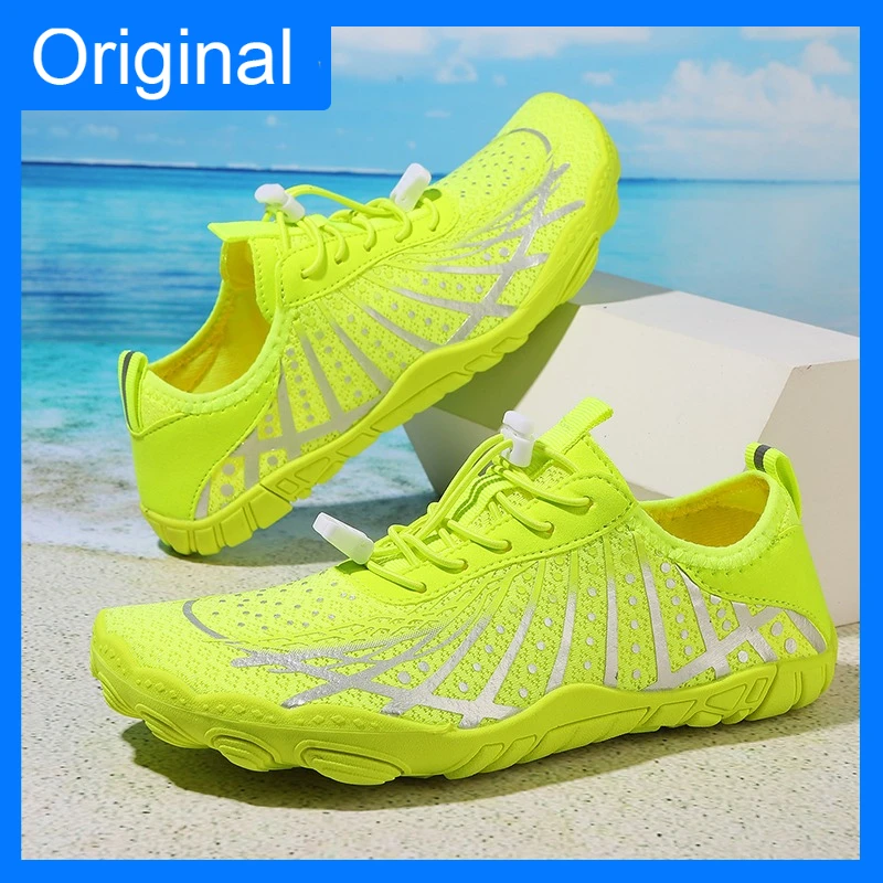 

Мужские аквашузы New Five Finger: легкие, быстросохнущие кроссовки для плавания и ходьбы по воде, удобные повседневные пляжные туфли для серфинга (парные)