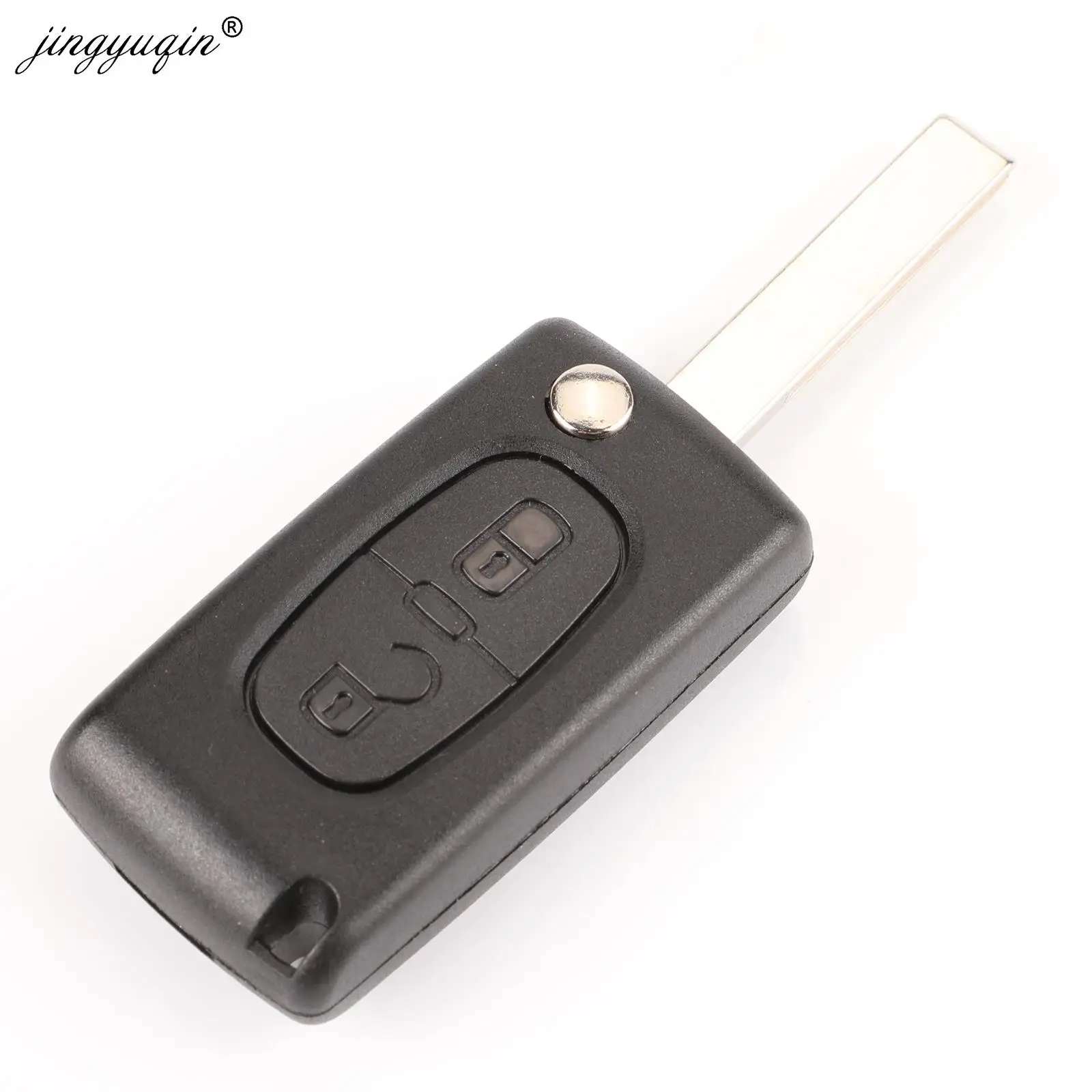 Jingyuqin 10pcs HCA Lama Chiave A Distanza di Vibrazione Borsette 2 Pulsante PER Peugeot 307 408 308 3008 Citroen C2 C5 c6 C8 Xsara Picasso Caso Fob