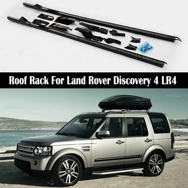 Aluminium alloy Roof Rack For Land Rover Discovery 4 LR4 2010-2016 Rails Bar Luggage Carrier Bars top Cross bar Rack Rail Boxes