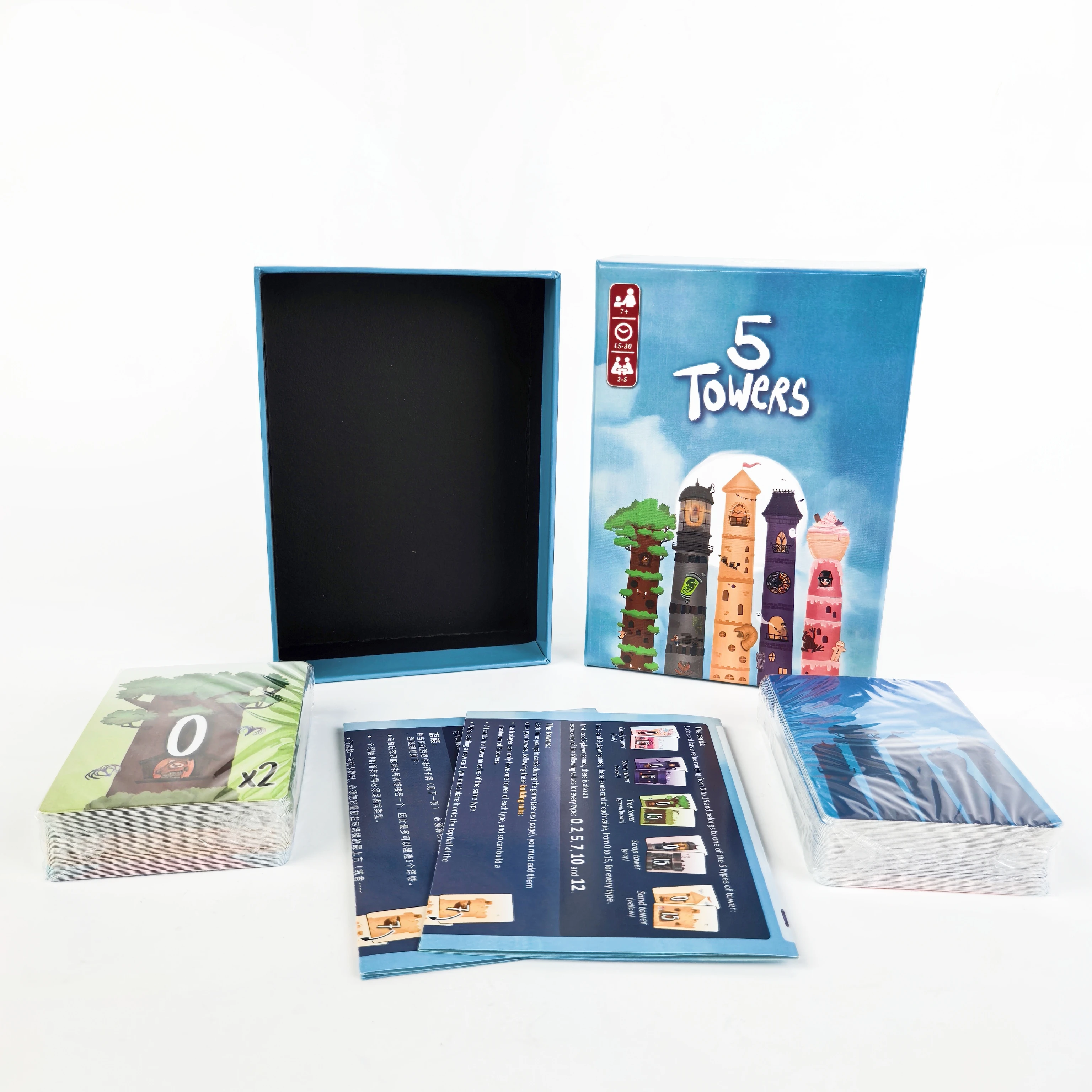 لعبة لوحة استراتيجية مكونة من 5 أبراج - لعبة بطاقات ساخنة للبالغين، لعبة حفلات ممتعة للأصدقاء وليالي الألعاب