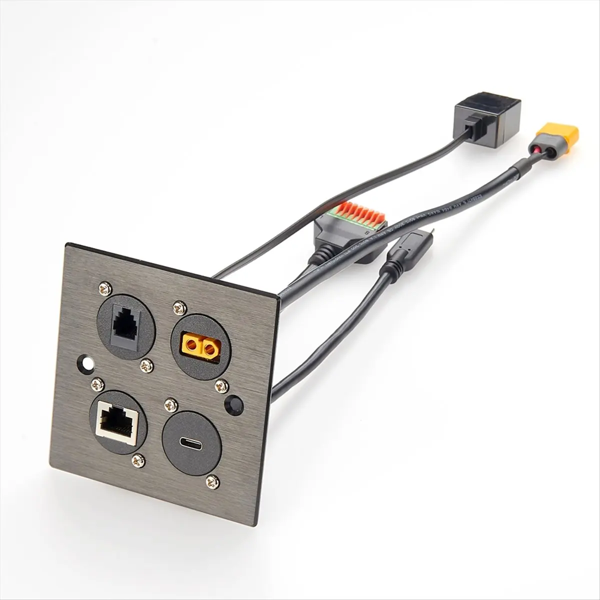 XLR Panel/D-Type Panel Mount Cat.3 RJ11/RJ9 4p4c Cable CAT3 RJ9 Female-to-Female Telephone Line Through Jack