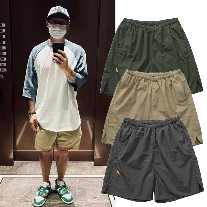 

MADN Casual Loose Running orts Men's Summer Sportswear Qui Dry Orange Label Youth Vitali Sle Straight Leg Cotton