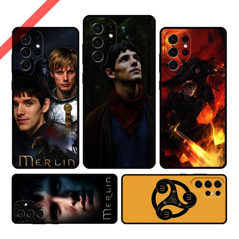 TV Series Merlin Phone Case For Samsung Galaxy S20 FE S21 S10 S23 Plus S24 S22 Ultra Coque Note20 Note10 S9 S8 Cover