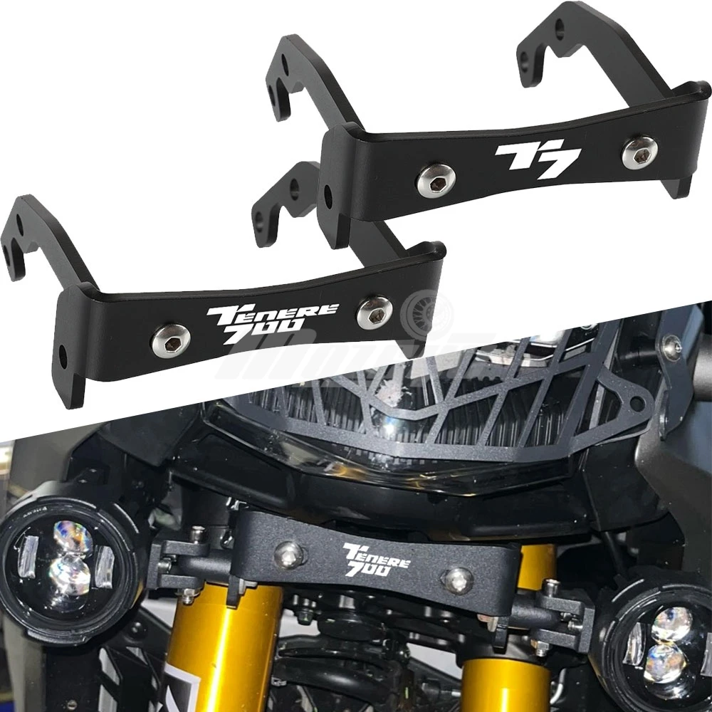 

Auxiliary Light Bracket Holder Fog Lamp Mounts For Yamaha T7 Tenere 700 World Rally / World Raid 2019 2020 2021 2022 2023 2024