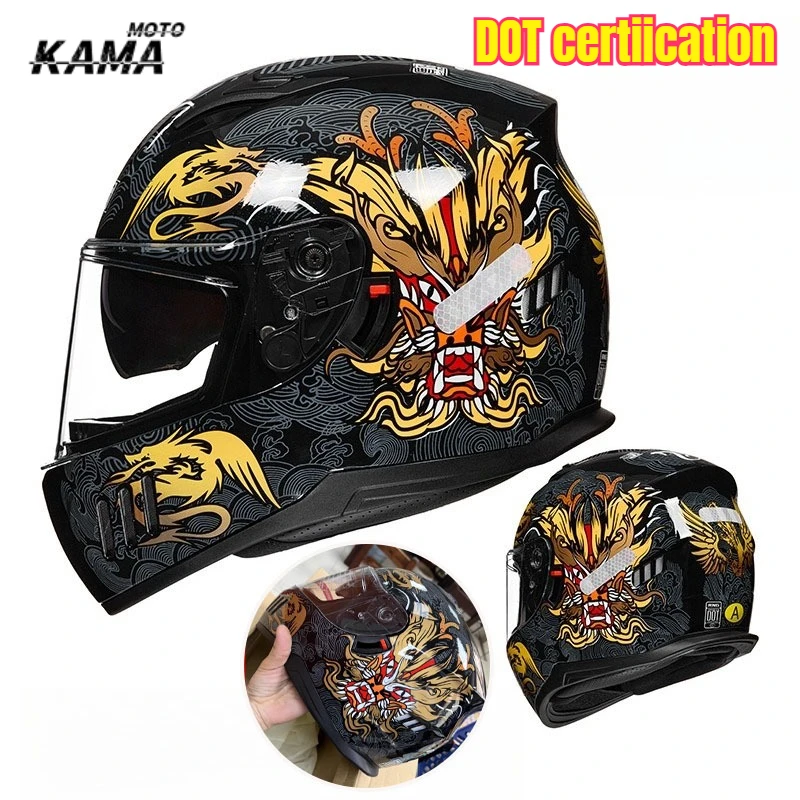 

DOT ECE Unisex Motorcycle Helmet Full Face Helmet Safety Protective Helmet Outdoor Riding Sports Casco De Motocicleta