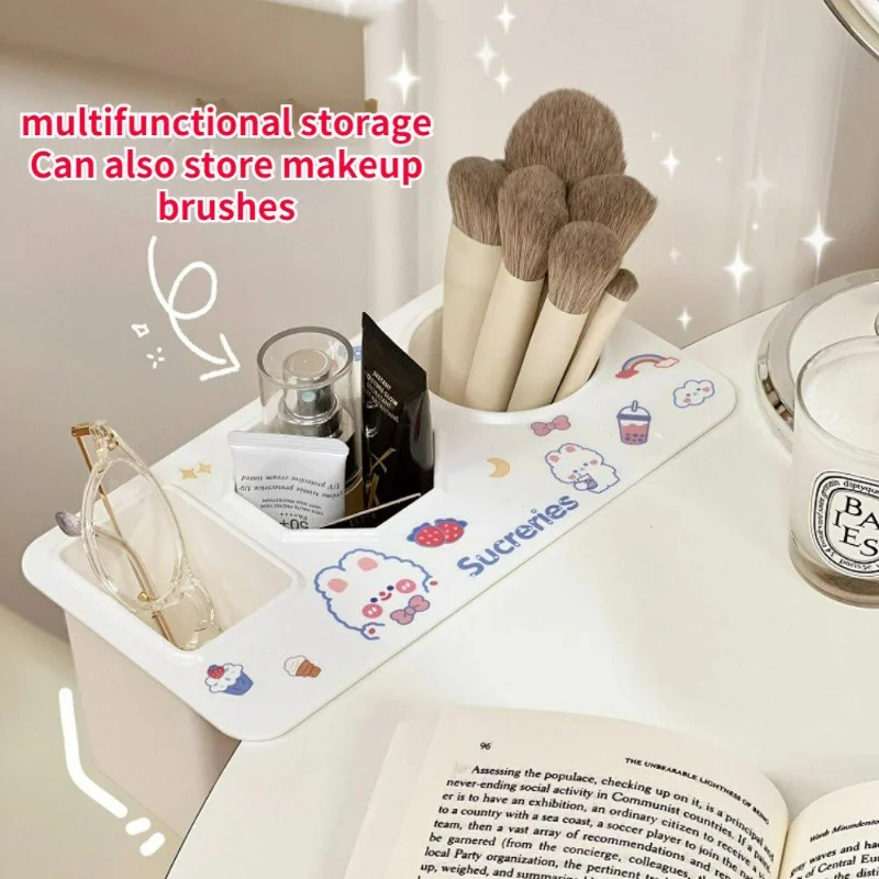 Color Desktop Pen Holder Magnetic Whiteboard Mark Pen Storage Box Office School Plastic Box Desk Pen Pencil Organizer Pen Barrel