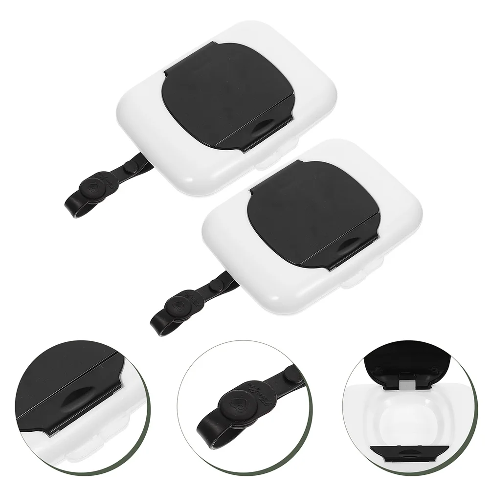 2 Stuks Babydoekjes Dispenser Draagbare Reizen Natte Tissue Case Houder Lichtgewicht Outdoor Hervulbare Opslag Container Silicagel