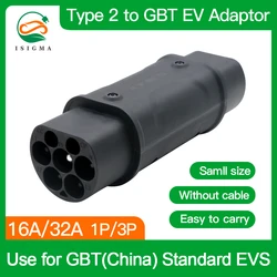 EV Adaptor Type 2 to GBT Use for China Standard Vehicles Charging One Side to GBT Cars and Another Side to Type2 Female EV Plug