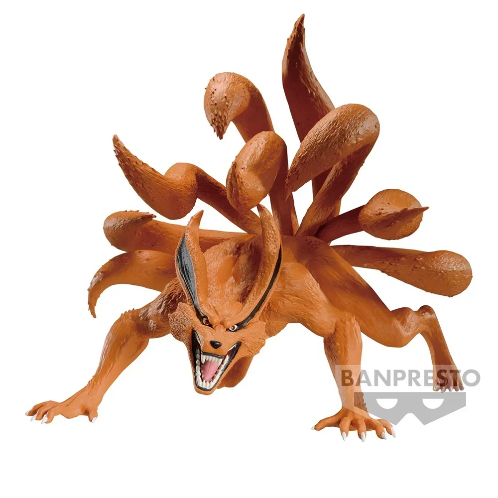 ในสต็อกOriginal Bandai Naruto: Shippuden Kyuubi Kurama Original Action FigureอะนิเมะPvcรุ่นของเล่นสะสม14ซม.