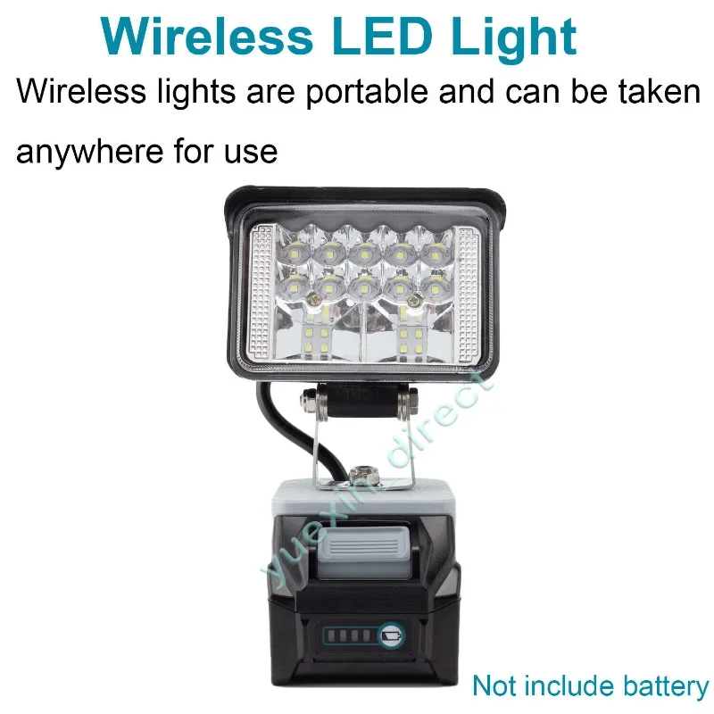 Wireless LED Work Light For for Makita 40V Lithium-ion Battery Portable Outdoor Lamp work light  (Not include battery)