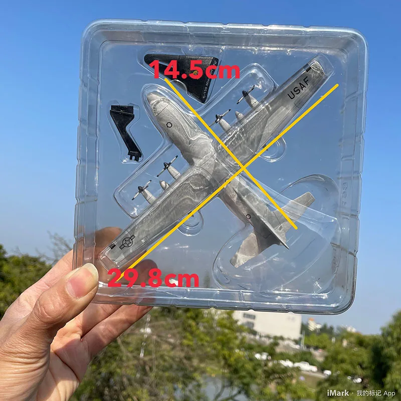 14.5cm U.S. Air Force 180th Squadron C130 Hercules Transport Alloy Aircraft Model Collection Ornament