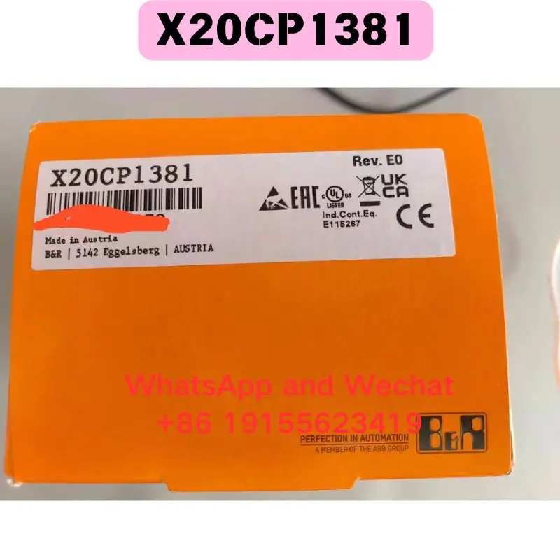 

Совершенно новый оригинальный модуль ПЛК X20CP1381. Функциональный тест пройден. Быстрая доставка. Подлинный оригинал.