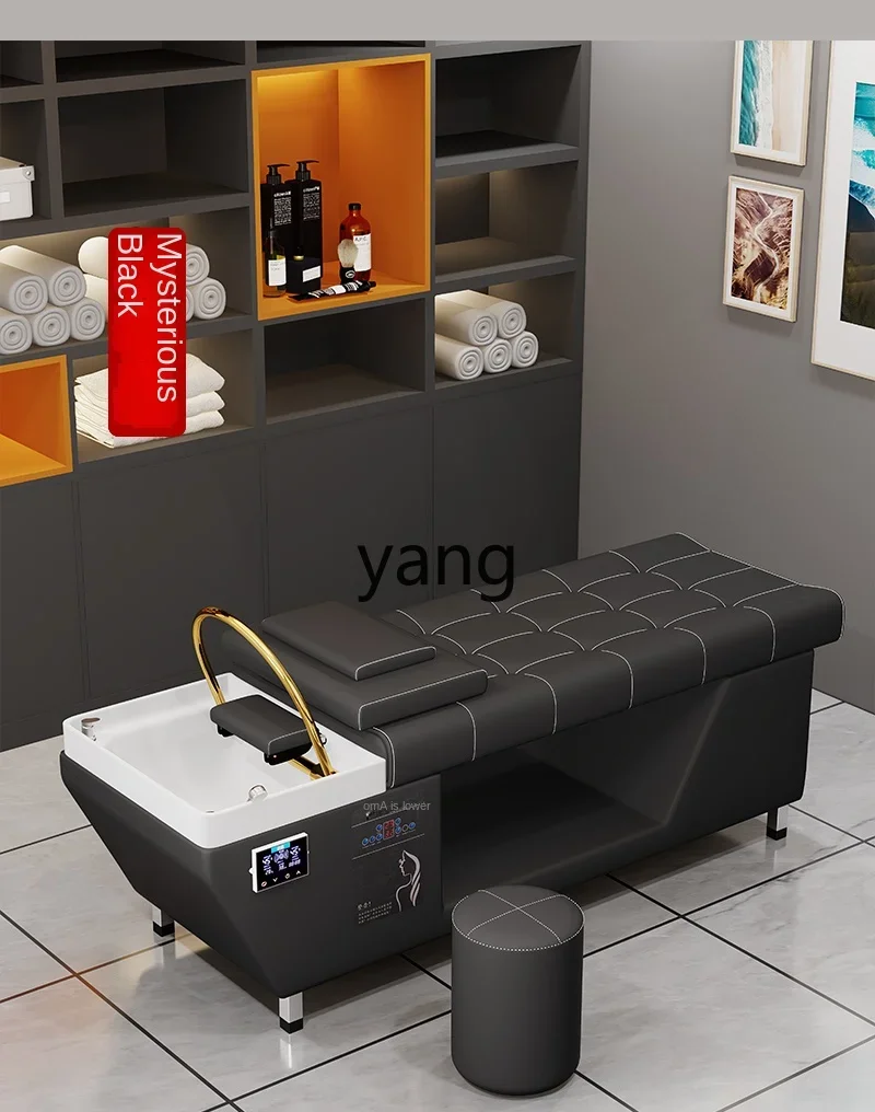 كرسي شامبو معالجة LMMHead صالون حلاقة خاص مع أريكة تدليك لصالونات التجميل وتبخير الشعر