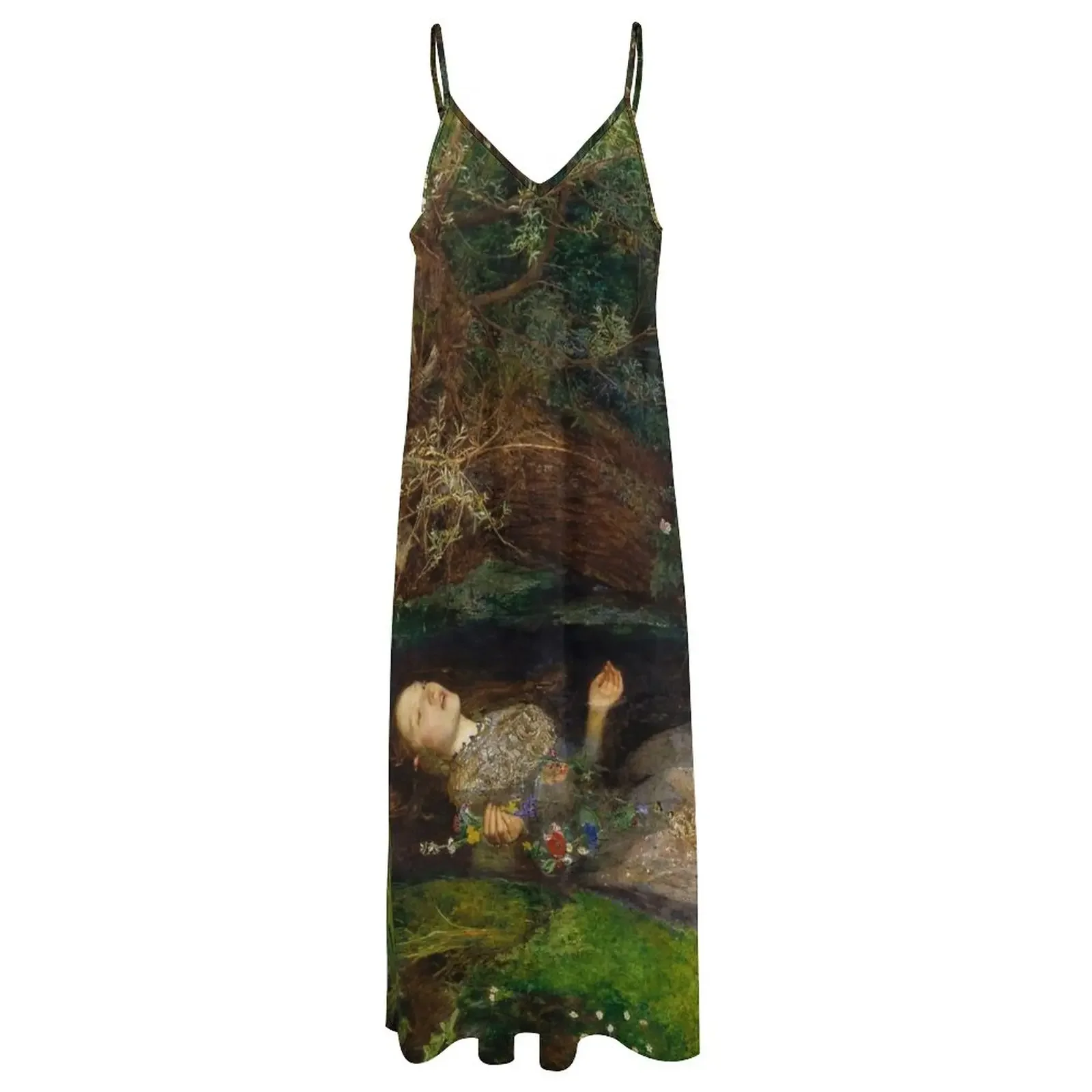 Ophelia - John Everett Millais vestido sem mangas, vestidos vintage para baile