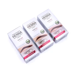 1 set Professional Fast Drying Henna Eyelash Brow Dye Tint 15 Min Semi-Permanent Cream Brow Lash Makeup for Eyebrow Coloring
