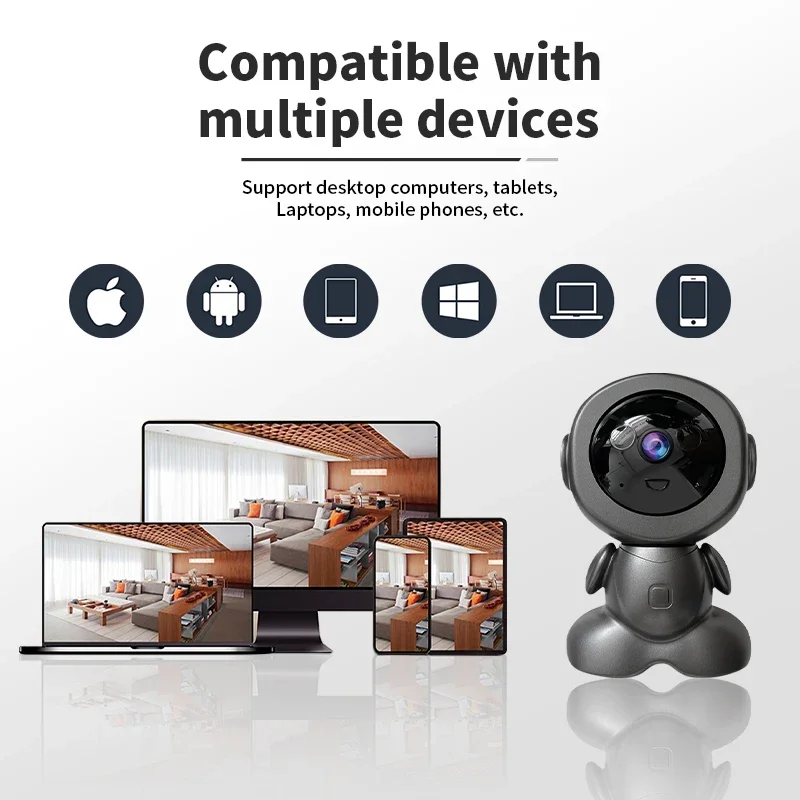 8MP Wifi Surveillance Robot Camera PTZ Security Baby Monitor Cam Two Way Audio Night Vision Smart Tracking Home IP Pet Cameras
