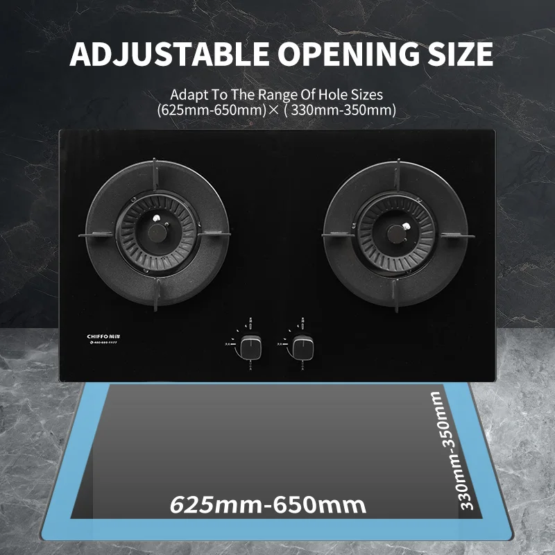 卸売ダブルバーナーガスストーブ強化ガラス黒 NG ガス炊飯器セラミック表面内蔵家庭用設置天然ガス