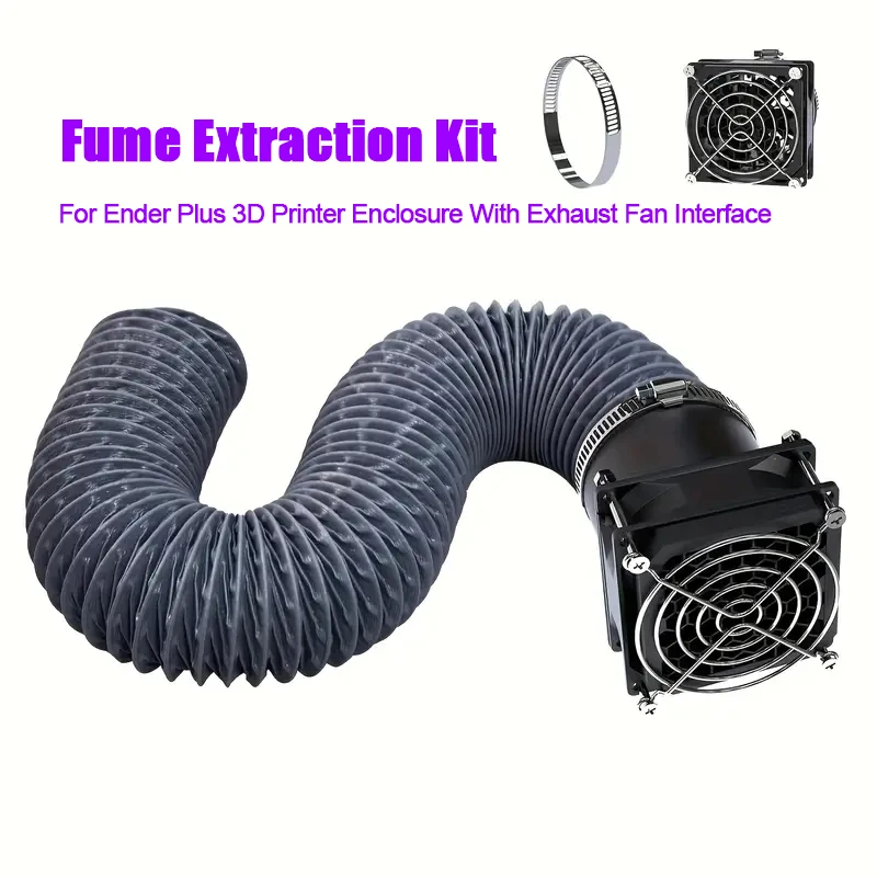 3D Printer Enclosure Air Purifier - Smoke Fume Extraction Fan Kit for Ender 3/5 Series & Laser Engraver Ventilation System