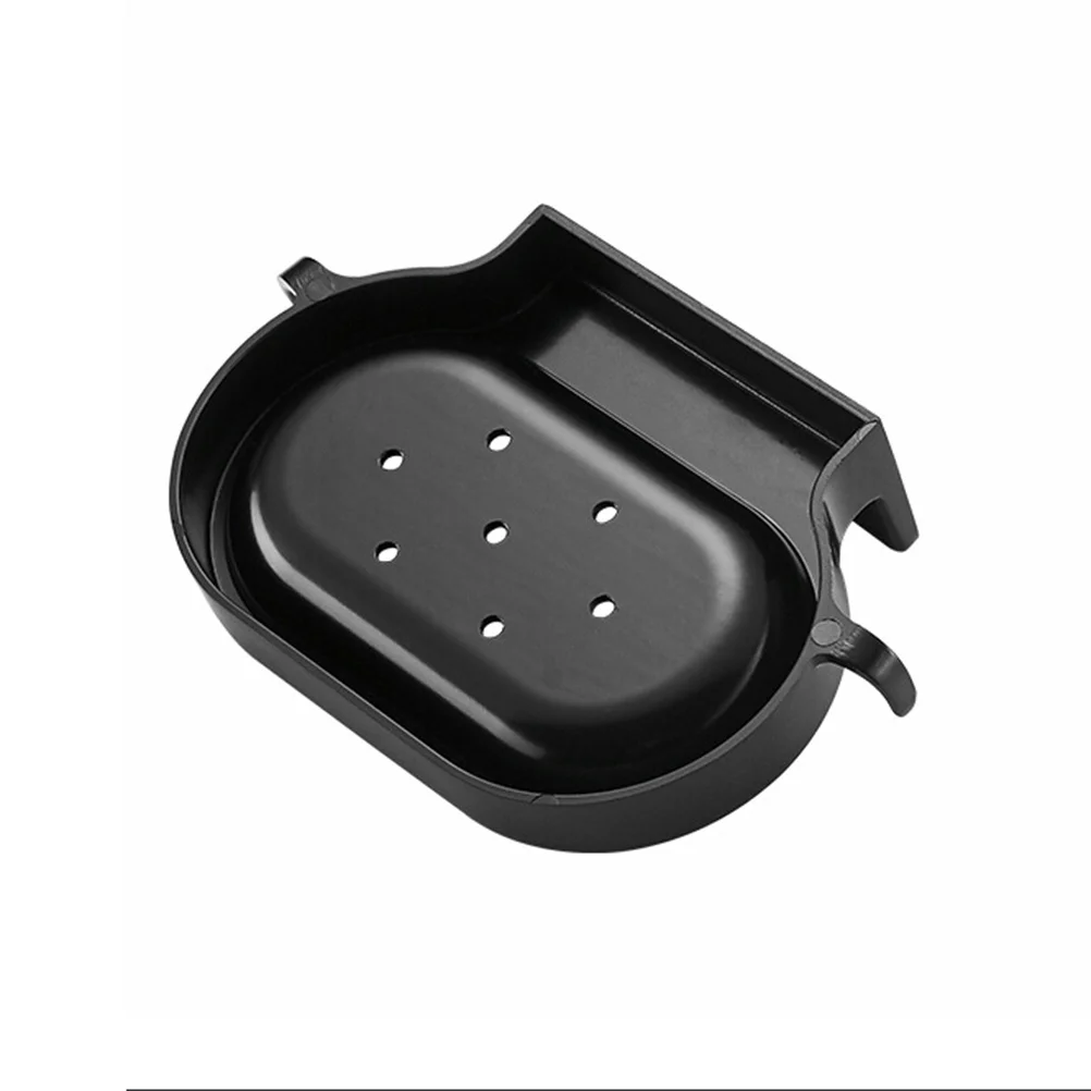 

No Drill Black Aluminum Soap Dish Holder Self Adhesive Wall Mounted Vintage Style Soap Tray for Bathroom Kitchen Laundry Storage