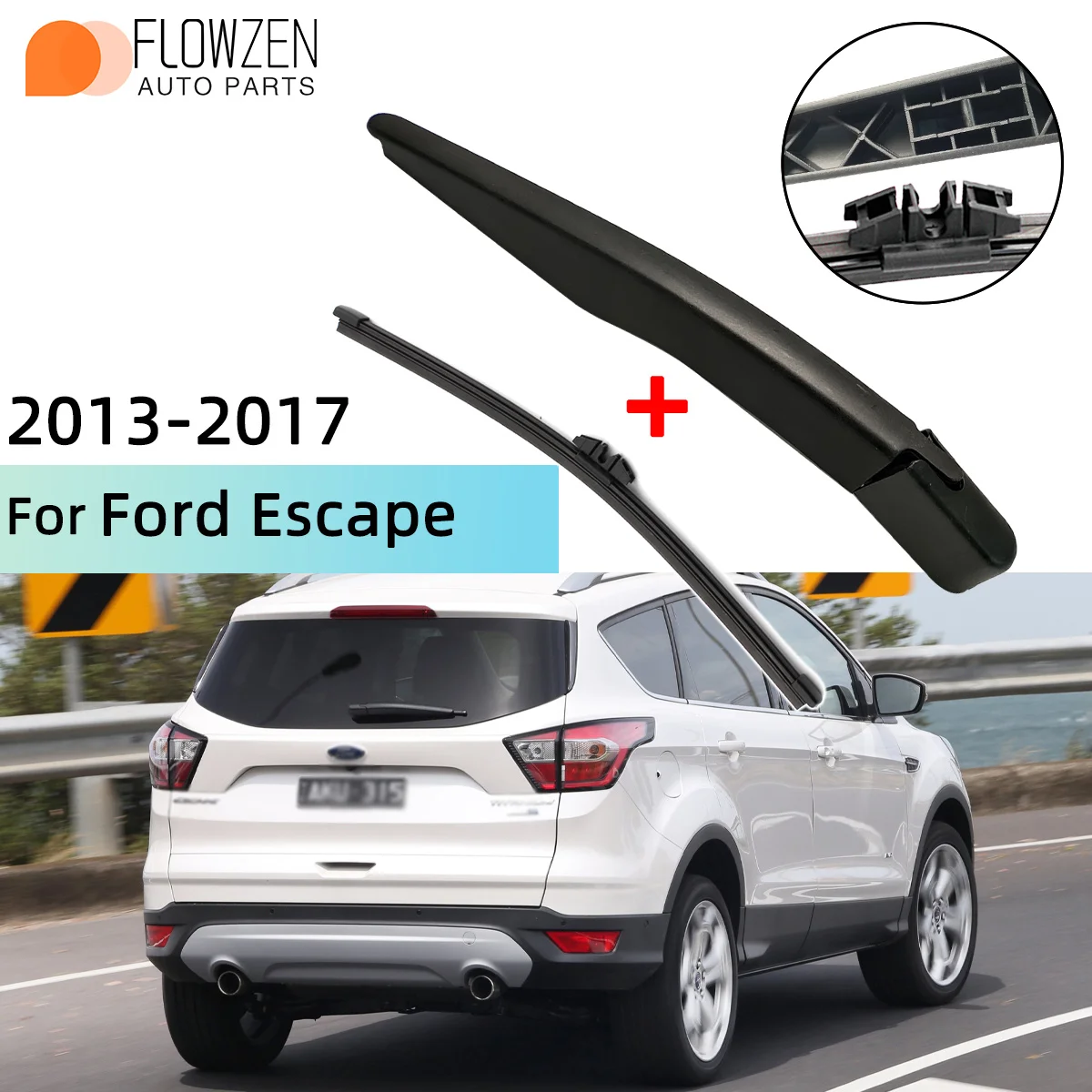 Passt Für Ford Escape 2013-2017 Heckscheibenwischerblatt Wischerarm Windschutzscheibe Scheibenwischer Bürsten Reinigungszubehör