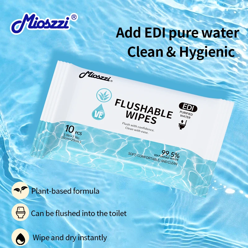 Flushable Wet Toilet Paper Eco-Friendly Soft And Durable Flushable Wipes for Personal Hygiene