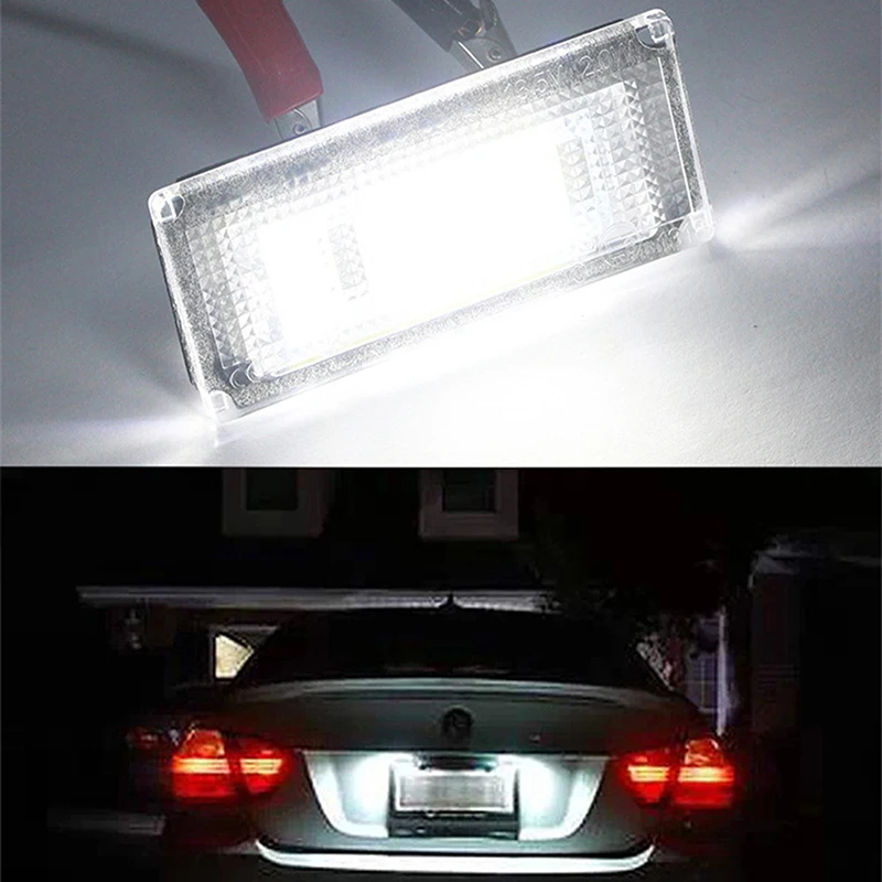 Car License Plate Light Lamp Bulb Parts Replacement For Mini Cooper S R50 R52 04-08 R53 01-06 LED License Plate Lights