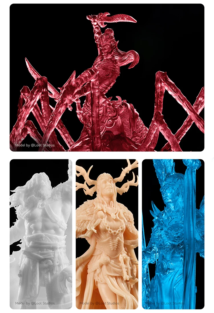 ANYCUBIC 10kg Upgraded ABS-Like Pro 2 3D Printer Resin Hardness and Toughness 405nm UV-Curing Standard Photopolymer