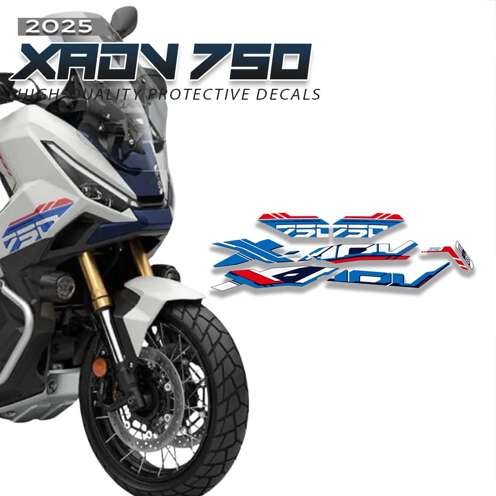 

Fairing Stickers for X ADV 750 XADV 750 2025 2026 Panel Decorative Decal Kit Silver Gloss