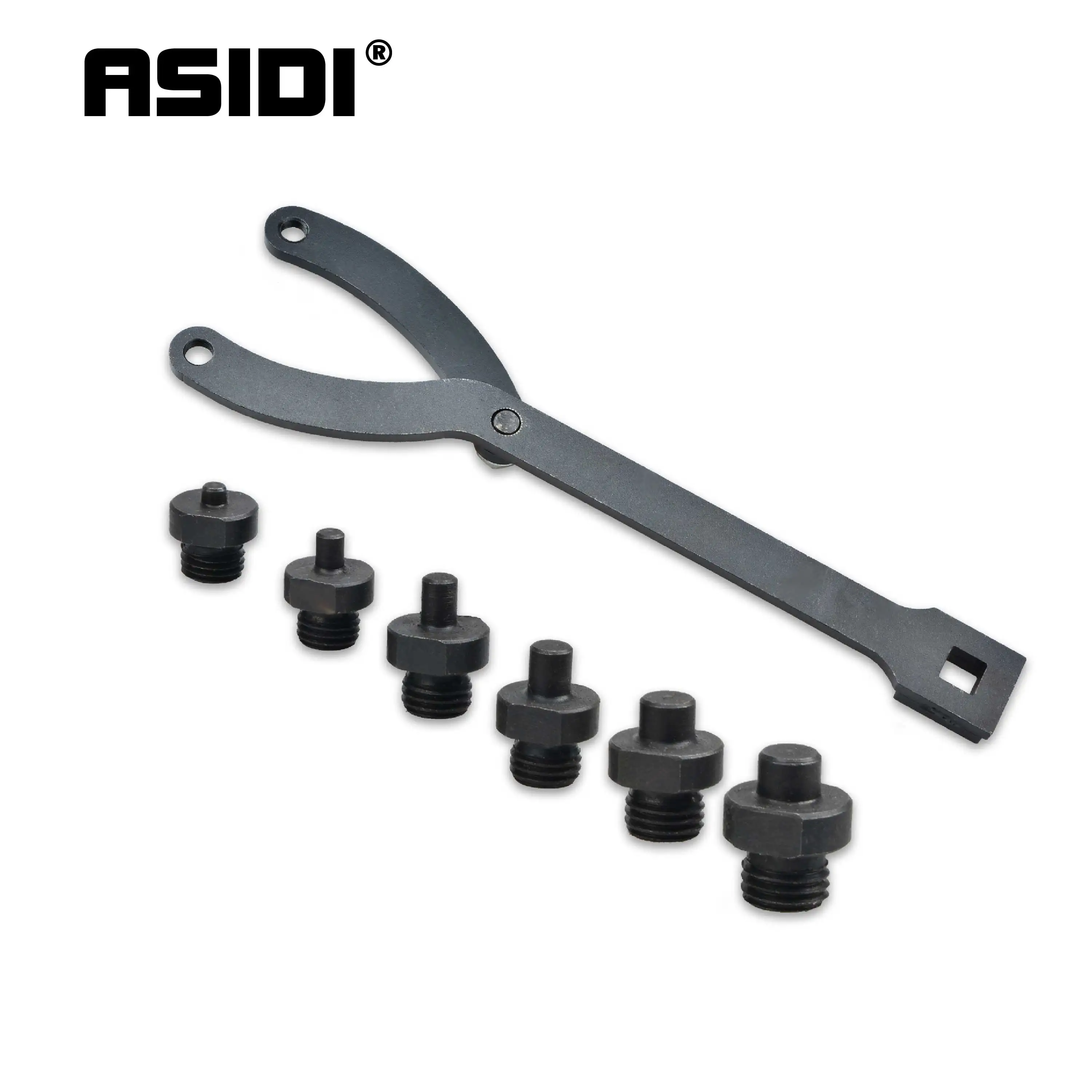 15Pc 1/2 Inch Adjustable Variable Pin Spanner Wrench Tool Universal Camshaft Pulley Puller Remover Kit