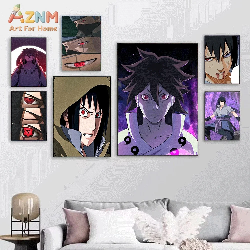 Classic Ninja Anime Character Canvas Wall Art Print Unframed Canvas Painting Home Decor Poster for Bedroom Living Room Great G