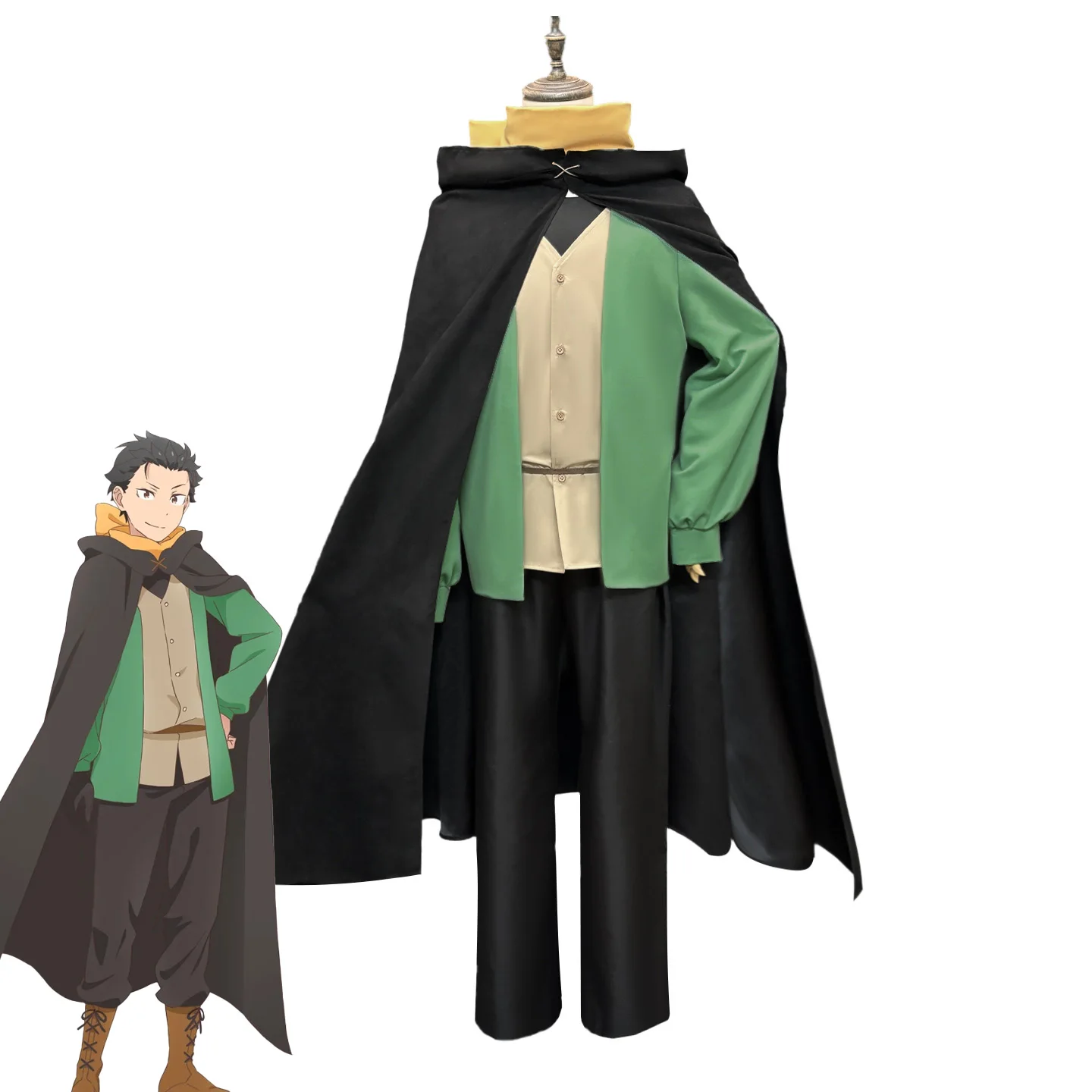 costume-cosplay-di-subaru-da-rezero-starting-life-in-un-altro-mondo-set-con-mantello-camicia-e-pantaloni-unisex-per-natale-e-carnevale