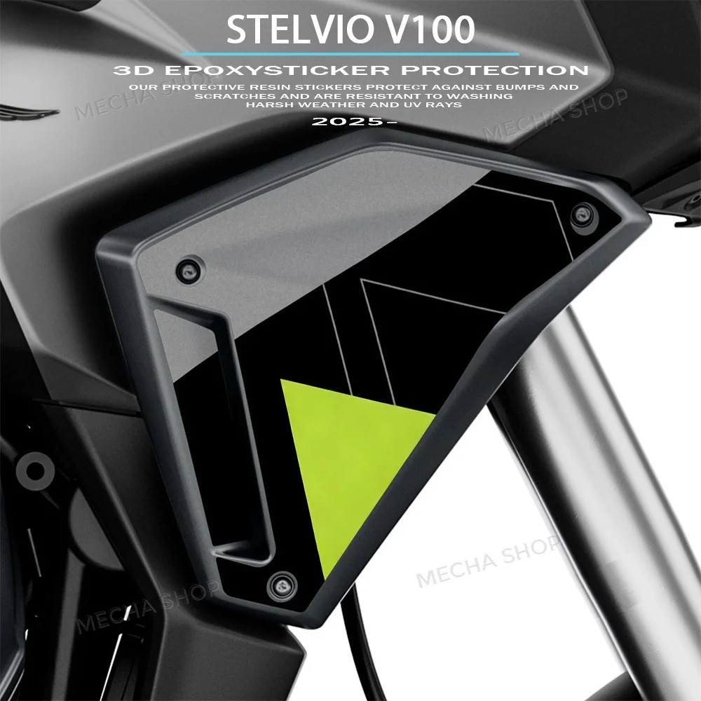 

Motorcycle Spoiler Protection Waterproof 3D Gel Sticker For Moto Guzzi Stelvio 2024-2026 Accessories