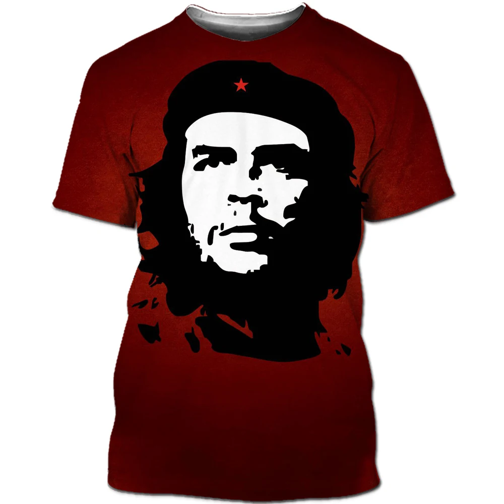 World Celebrity Cuban Revolutionary Leader  Che Guevara Free Liberty Freedom Fighter 3D Printing T-shirt Men Women Streetwear