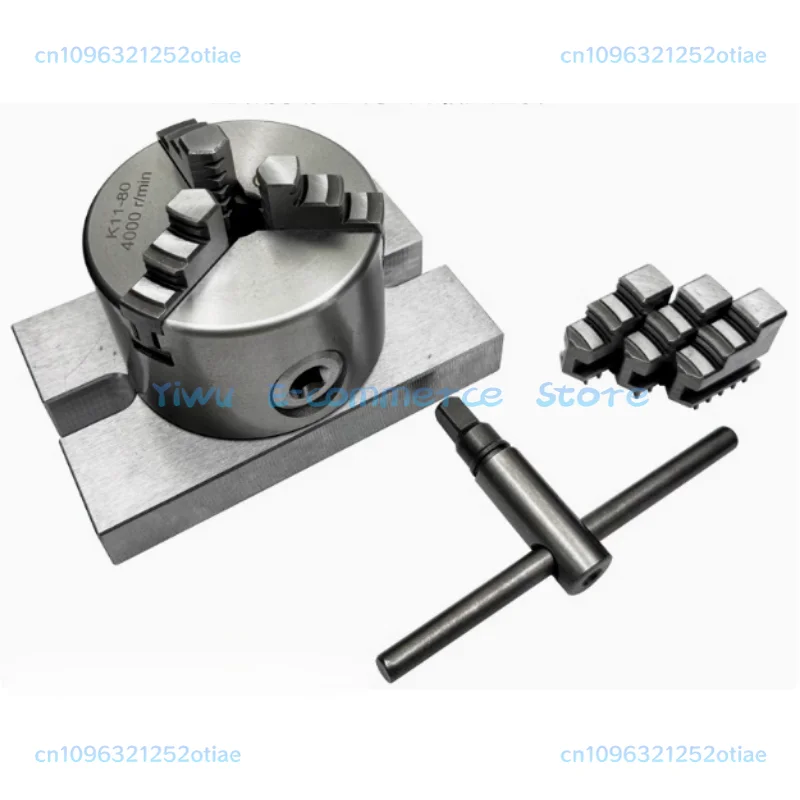 

1Set K11 80 3-Jaw Lathe Chuck Manual Self-Centering Metal K11-80 Lathe Chuck With Jaws Turning Machine Tools Accessories