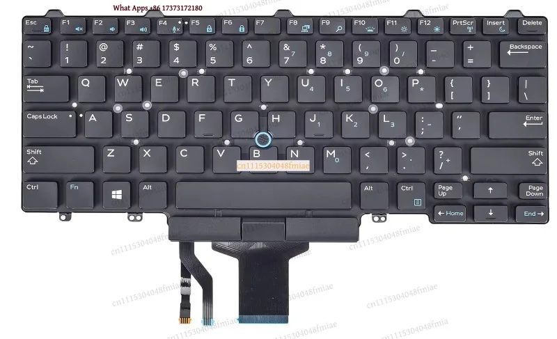 Backlit Laptop Keyboard For Dell Latitude 5480 5490 E5450 E5470 E7450 E7470 0D19TR PK1313D4B05 PK1313D4B00 SN7230BL US English
