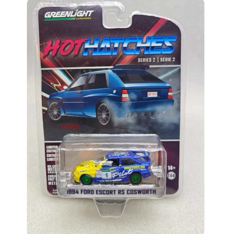 

Greenlight Alloy 1:64 1994 Ford Escort RS COSWORTH Sports Car Model Adult Classic Collection Display Gift Boy Toy New In Stock