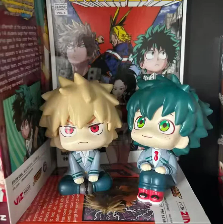 Figura de Acción de 10 cm de Boku No Hero Academia - Juguete Coleccionable de PVC de Bakugo Katsuki, Midoriya Izuku y Todoroki Shoto