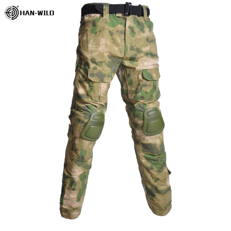 

HAN WILD Camouflage Softair Pants US Combat Trousers Hiking Tactical Men Clothing Cargo CP Pants Climbing Paintball Hunting